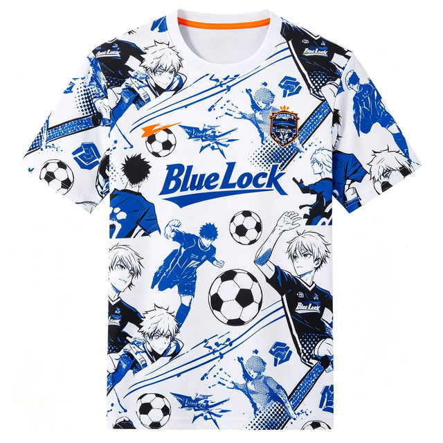 Blue Lock Anime Theme Football T-shirt V1 - BYTOODAY