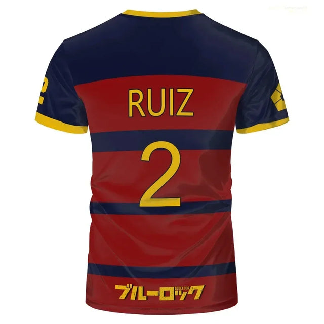 Blue Lock FC Barcha Cosplay Anime Custom Jersey - BYTOODAY