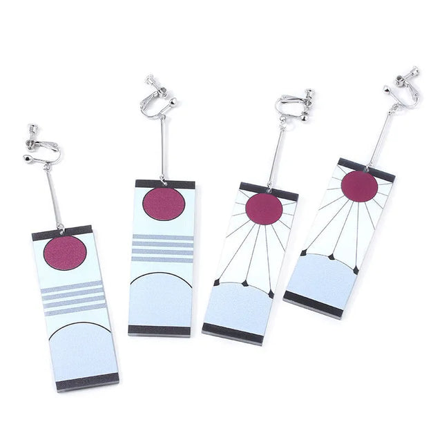 Demon Slayer Earrings Cosplay Accessory - Item - BYTOODAY