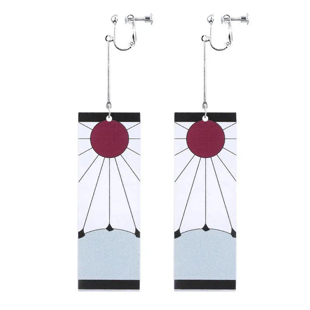 Demon Slayer Earrings Cosplay Accessory - Item - BYTOODAY