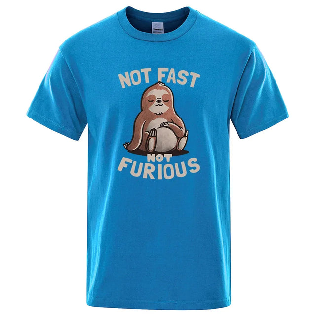 Sloth "Not Fast Not Furious" Casual T-Shirt - Item - BYTOODAY