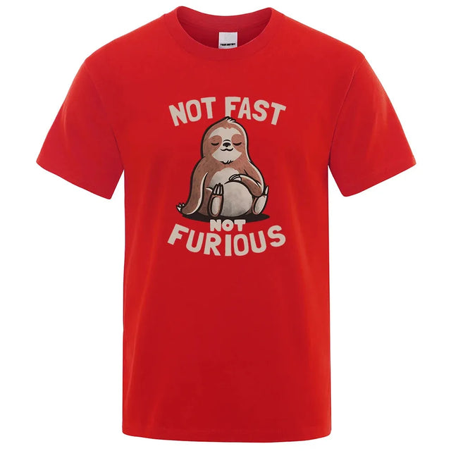 Sloth "Not Fast Not Furious" Casual T-Shirt - Item - BYTOODAY