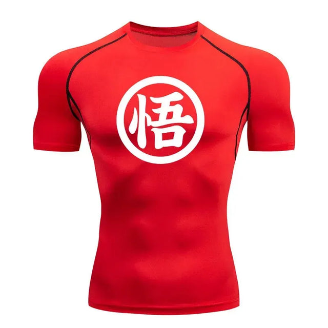 Workout Top Goku Dragon Ball Themed Colorful T-shirt - Item - BYTOODAY