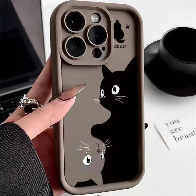 Funda para teléfono Xiaomi con lindos gatos gemelos