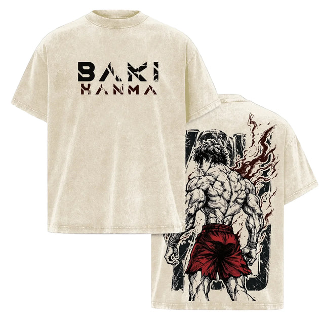 Baki Hanma AURA Custom T-shirt - BYTOODAY