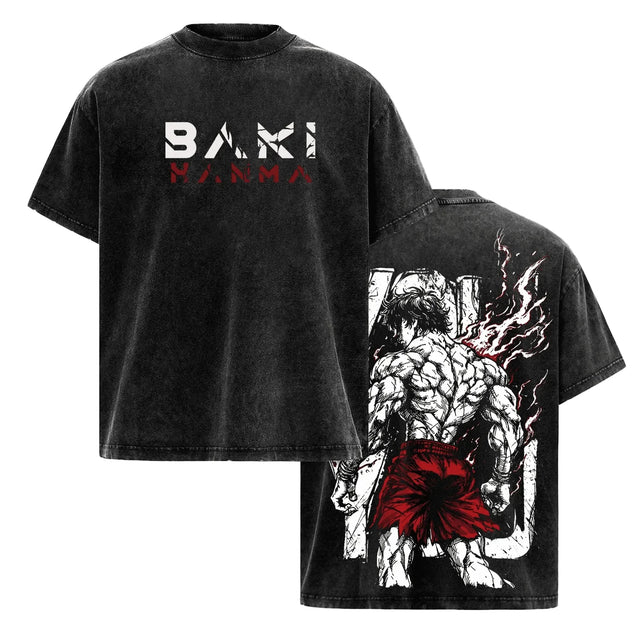Baki Hanma AURA Custom T-shirt - BYTOODAY