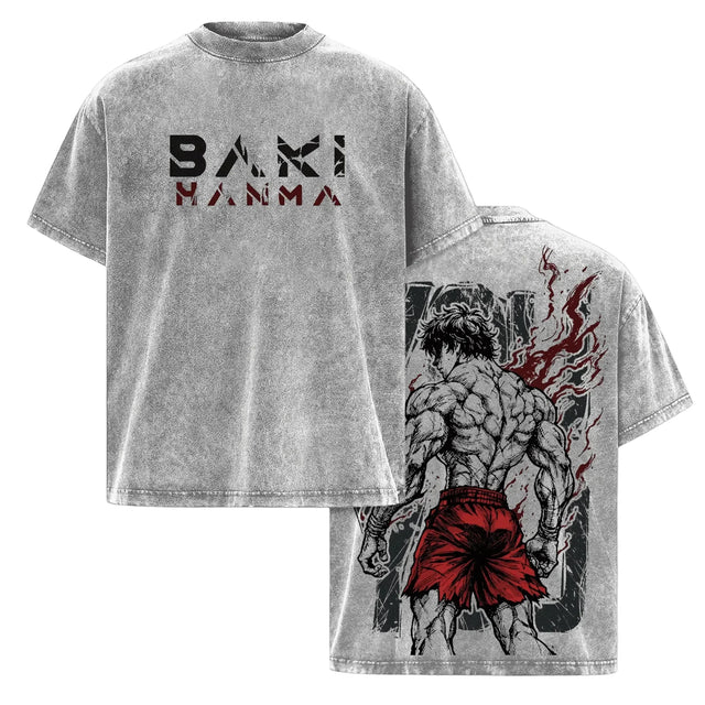Baki Hanma AURA Custom T-shirt - BYTOODAY