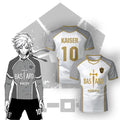 Bastard Munchen Blue Lock Custom White Jersey - BYTOODAY