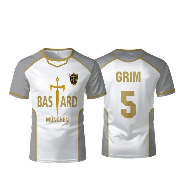 Bastard Munchen Blue Lock Custom White Jersey - BYTOODAY