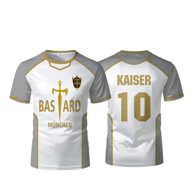 Bastard Munchen Blue Lock Custom White Jersey - BYTOODAY