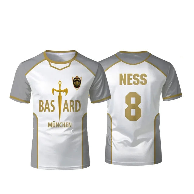 Bastard Munchen Blue Lock Custom White Jersey - BYTOODAY