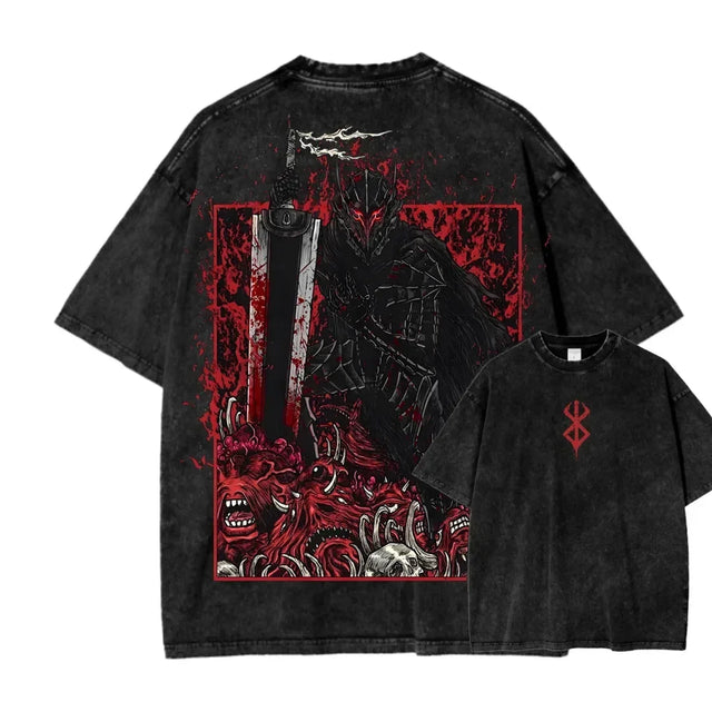 Berserk Berserker Armor Custom Black T-shirt - BYTOODAY