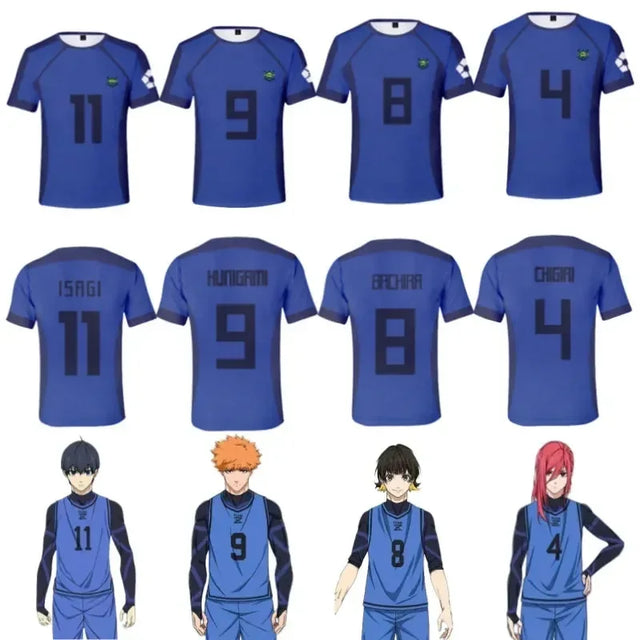 Blue Lock Eleven Team Anime Cosplay Jersey - BYTOODAY