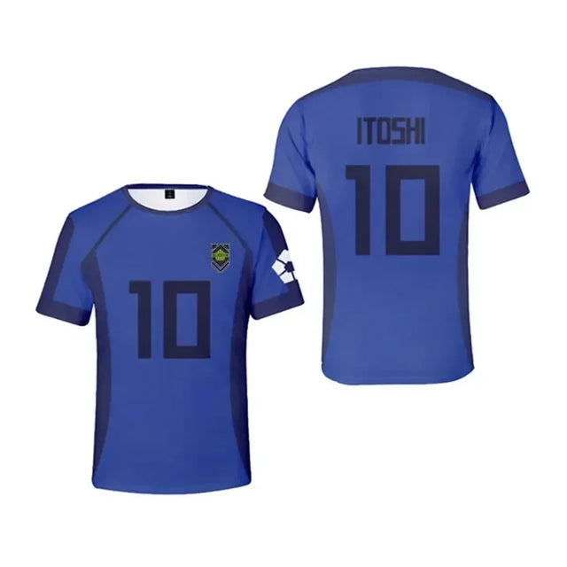 Blue Lock Eleven Team Anime Cosplay Jersey - BYTOODAY