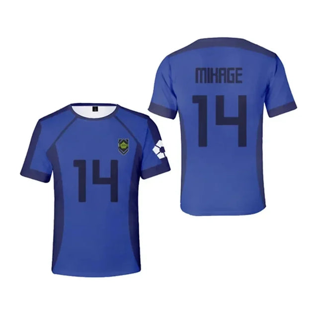 Blue Lock Eleven Team Anime Cosplay Jersey - BYTOODAY