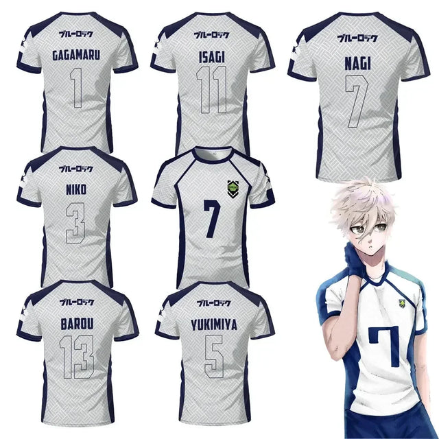 Blue Lock Team White Custom Jersey - BYTOODAY