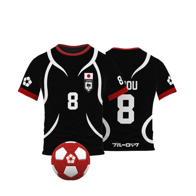Blue Lock U20 Japan Team Custom Black Jersey - BYTOODAY