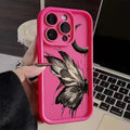 Colorful Phone Case Patterned Painted Butterfly - Item - BYTOODAY