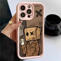 Colorful Silicone Anime Parcel Boy Pattern iPhone (14-16) Case - Item - BYTOODAY