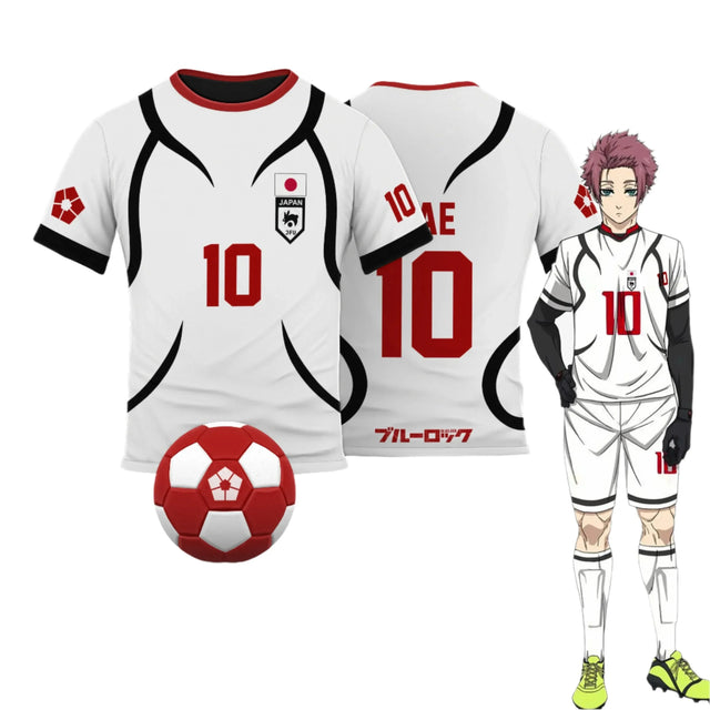 Cosplay Anime Blue Lock U20 Japan Team White Jersey - BYTOODAY