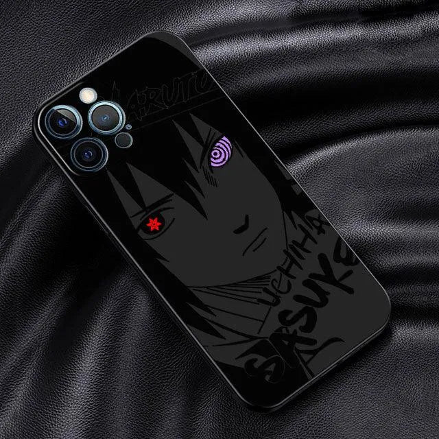 Custom Black iPhone Case (5 to X) with Naruto Characters - Item - BYTOODAY