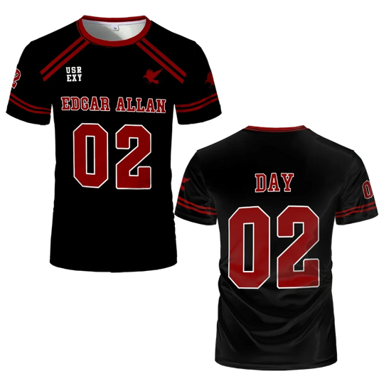 Day's Custom Jersey Edgar Allan Ravens The Foxhole Court - Item - BYTOODAY