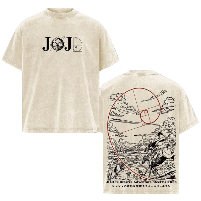 JJBA - Steel Ball Run Golden Ratio Custom T-shirt - BYTOODAY