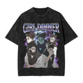 JJK - Choso "GIRL DINNER" Custom Black T-shirt - BYTOODAY