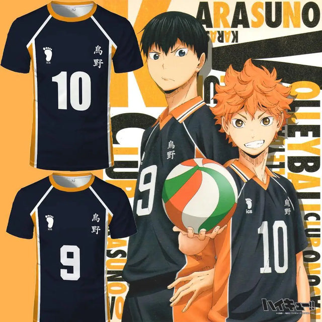 Karasuno High School Team Custom Jersey Haikyu Cosplay - BYTOODAY