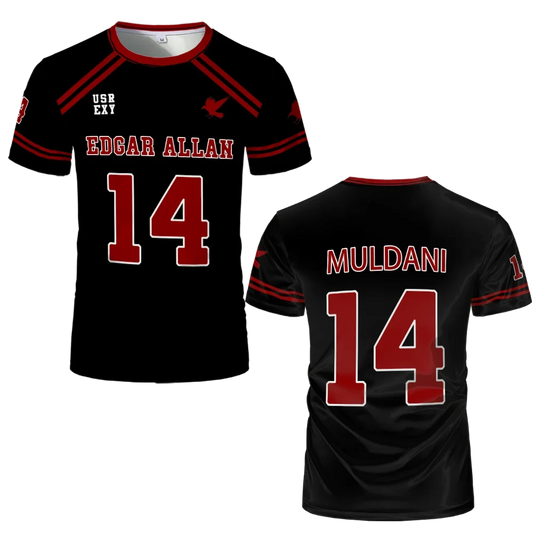 Muldani Custom Jersey Edgar Allan Ravens The Foxhole Court - Item - BYTOODAY