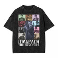 RE Leon Kennedy "The Eras Tour" Custom Black T-shirt - BYTOODAY