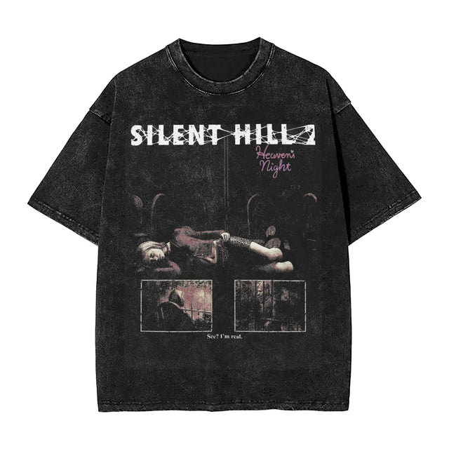 SH2 "Heaven's Night" Custom Black T-shirt - BYTOODAY