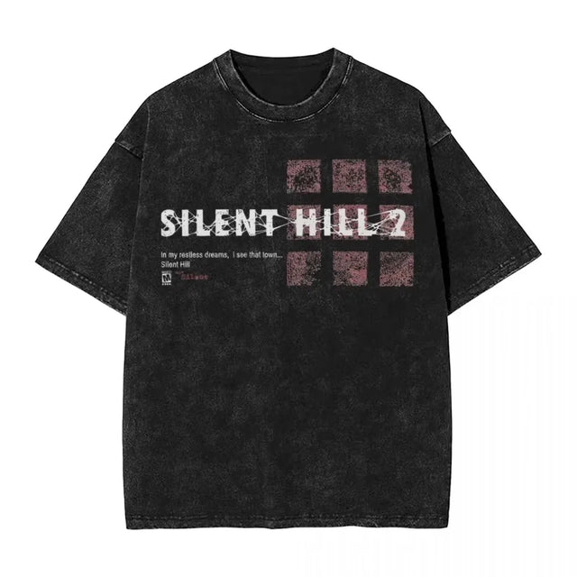 SH2 Horror Game Custom Black T-shirt - BYTOODAY