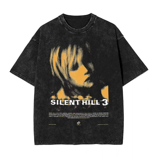SH3 Horror Game Custom Black T-shirt - BYTOODAY
