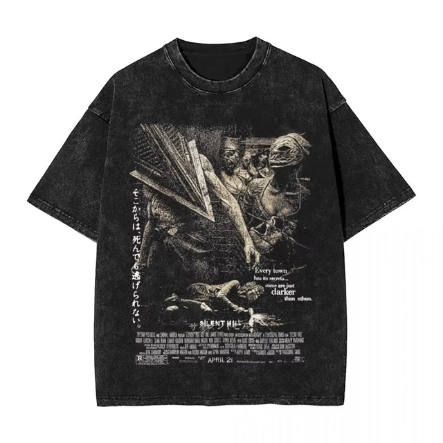 SilentHill The Movie Horror Custom Black T-shirt - BYTOODAY