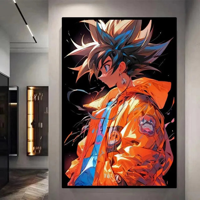Teen Goku Decorative Canvas Wall Poster - Item - BYTOODAY