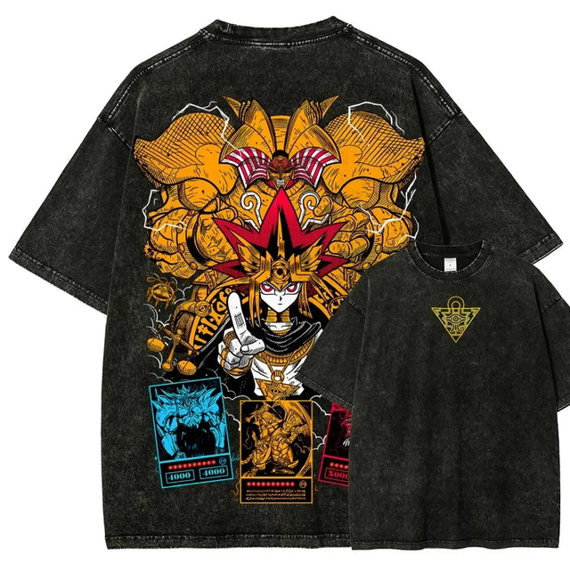 Yami Yugi Pharaoh (Atem)- Exodia x Egyptian Gods Custom T-shirt - BYTOODAY