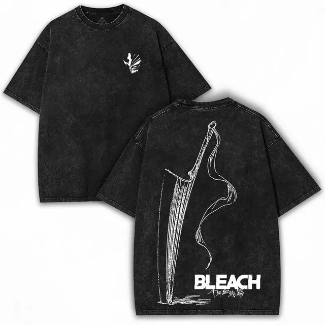 Zangetsu Sword Custom Black T-shirt - BYTOODAY