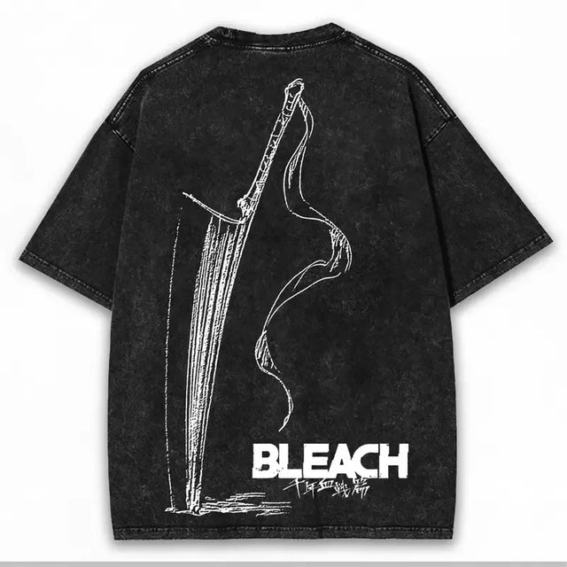 Zangetsu Sword Custom Black T-shirt - BYTOODAY